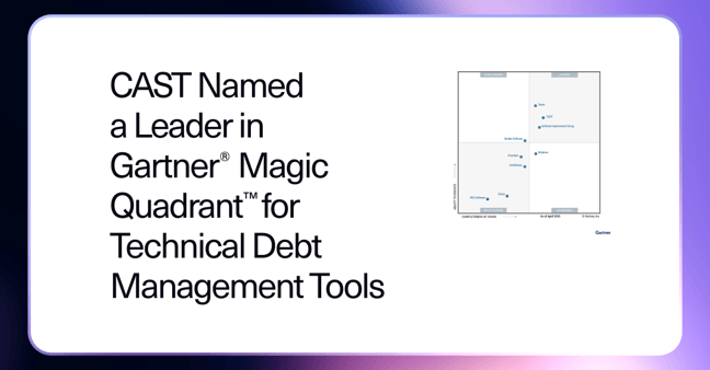 Gartner® Magic Quadrant für Tools zum Management technischer Schulden Gartner® Magic Quadrant für Tools zum Management technischer Schulden