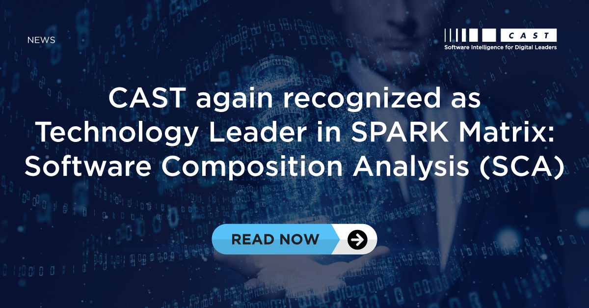 Sca Matrix CAST again recognized as Technology Leader in SPARK Matrix: Software ...